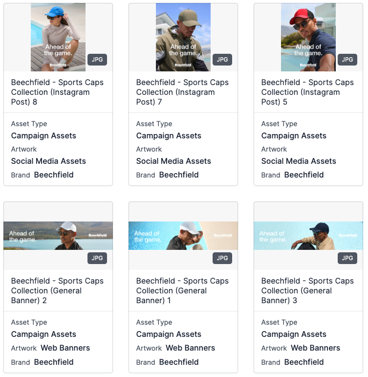 Sports Caps Assets